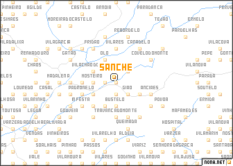 map of Sanche