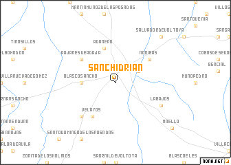 map of Sanchidrián