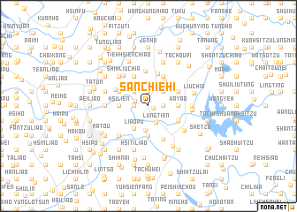 map of San-chieh-i