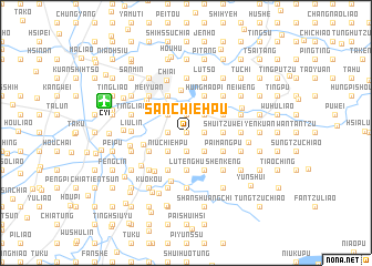 map of San-chieh-pu