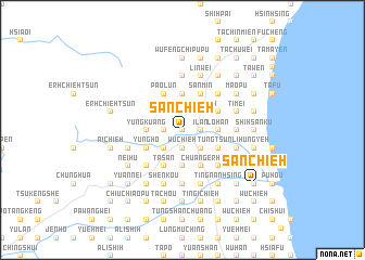 map of San-chieh
