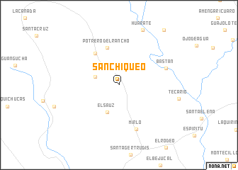 map of Sanchiqueo