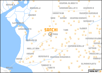 map of Sanchi
