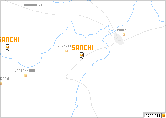 map of Sānchi