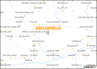 map of Sanchorreja