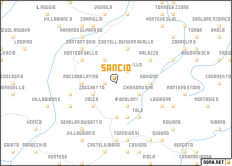 map of Sancio