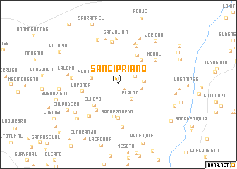 map of San Cipriano