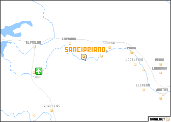 map of San Cipriano