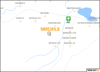 map of San Cirilo