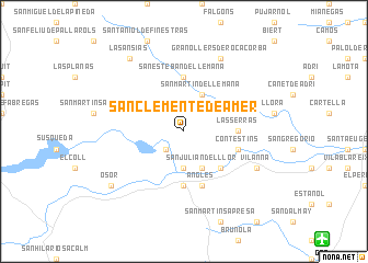 map of San Clemente de Amer