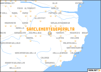 map of San Clemente de Peralta