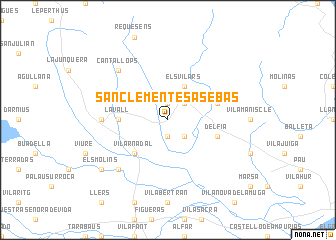 map of San Clemente Sasebas