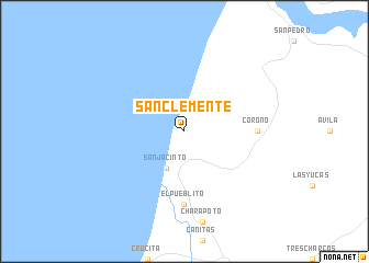 map of San Clemente