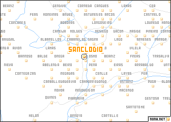 map of San Clodio