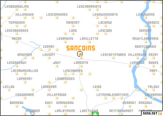 map of Sancoins