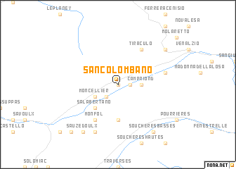 map of San Colombano