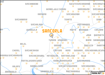 map of Sancorlá