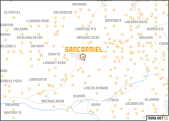 map of San Corniel