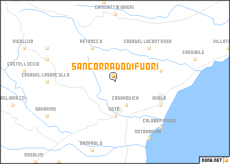 map of San Corrado di Fuori