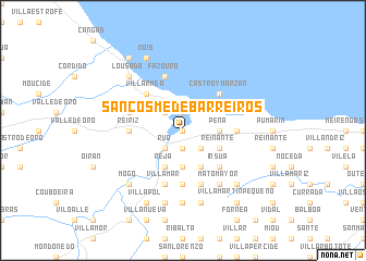 map of San Cosme de Barreiros