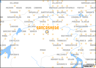 map of San Cosmede