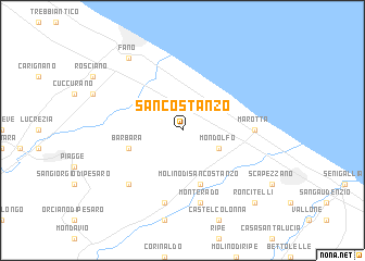 map of San Costanzo