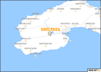 map of Sancreed