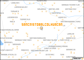 map of San Cristóbal Colhuacán