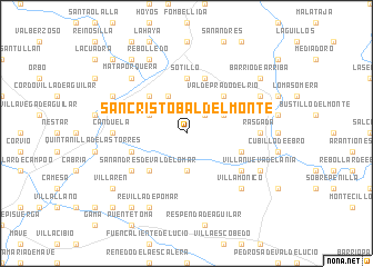 map of San Cristóbal del Monte