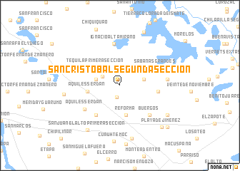 map of San Cristobal Segunda Sección