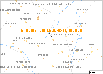 map of San Cristóbal Suchixtlahuaca