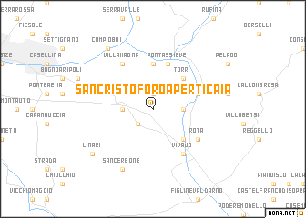 map of San Cristoforo a Perticaia