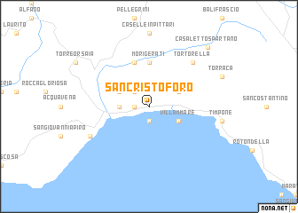 map of San Cristoforo