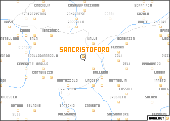 map of San Cristoforo