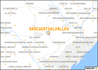 map of San Cugat del Vallés