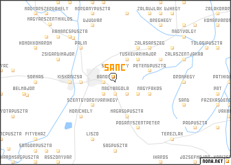 map of Sánc