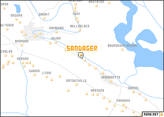 map of Sandager