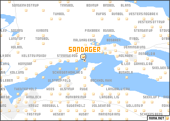 map of Sandager