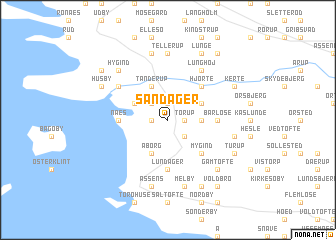 map of Sandager