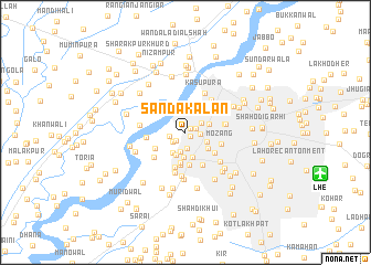 map of Sānda Kalān