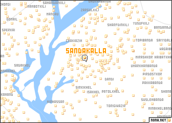 map of Sanda Kalla