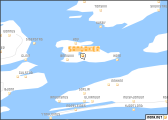 map of Sandåker