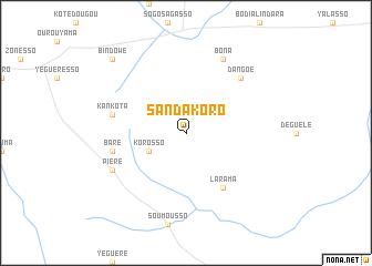 map of Sandakoro