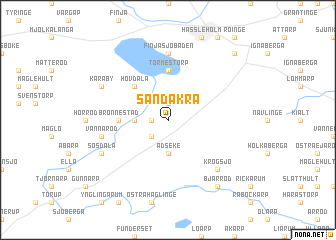 map of Sandåkra