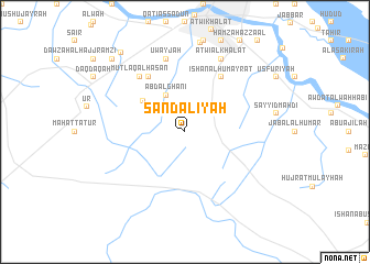 map of Şandalīyah