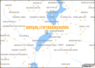 map of Şandalīyat aş Şaghīrah