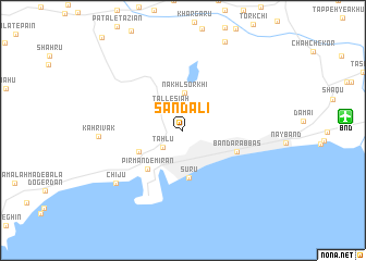 map of Sandalī