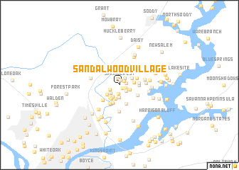 map of Sandalwood Village