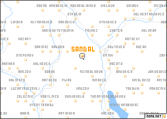 map of Šandal