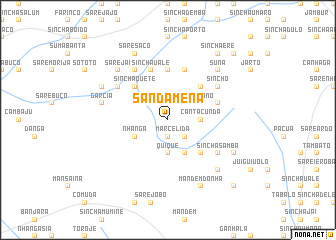 map of Sandamena